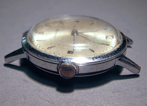 side view of the watch