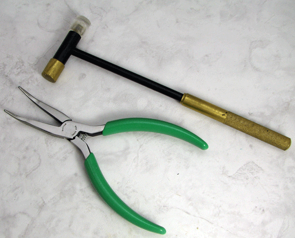 Tools to help with removing and installing watch link pins